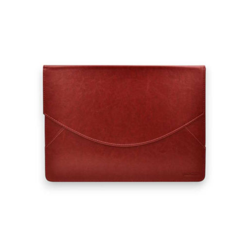 Picture of A4 DOCUMENT WALLET RED LEATHER